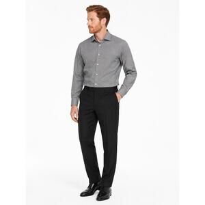 Michael Kors Men’s Dress Pants Black 34x32 Flat Front Career Trousers